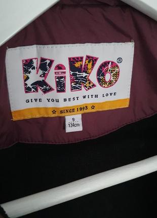 Зимове пальто куртка kiko кіко 134 140 хутро натуральне 9-104 фото