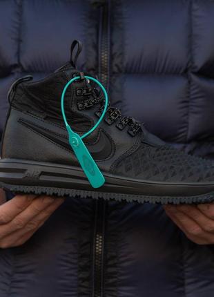 Зимние мужские кроссовки nike lunarforce duckboot black (термо) 40-41-42-43-44-453 фото