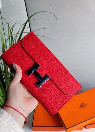 Кошелек кожа люкс в стиле hermes