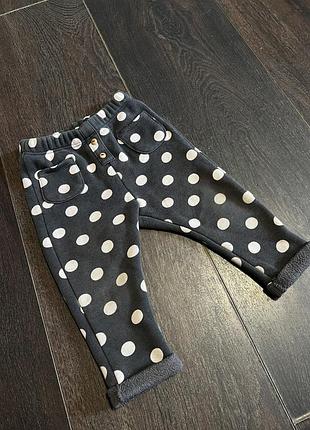 Детские брюки zara теплые
