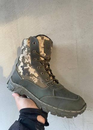 Тактические берцы зимние мех с ступинатором свинца 36-50 размер / пиксель.