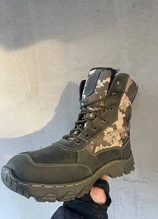 Тактические берцы зимние мех с ступинатором свинца 36-50 размер / пиксель.