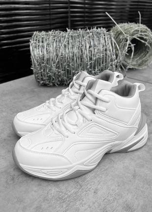 Зимние кроссовки monarch white/ grey