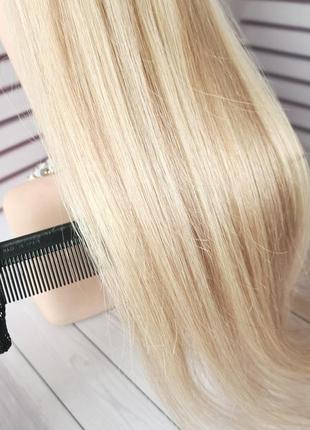 Натуральное масло волос для наращивания, терессы блонд 50см