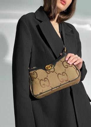 Женская сумка gucci, багет, небольшого размера легкая удобная на плече5 фото