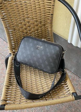 Женская сумка кросс боди guess crossbody  текстиль ремешок гесс7 фото