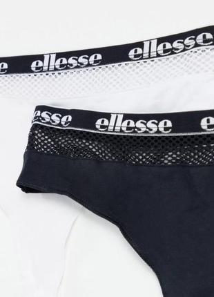 Комплект из 2х коттоновых трусиков стрингов ellesse4 фото