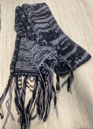 Довгий шарф мохер/альпака/вовна