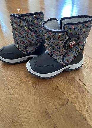 Зимние дутики, сапожки, сноубутсы paw patrol