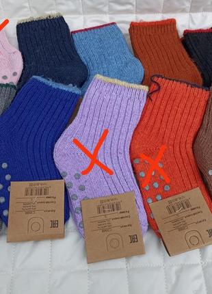Теплі, шерстяні дитячі шкарпетки на 3-5 років1 фото