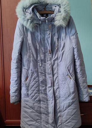 Зимова подовжена куртка р.48