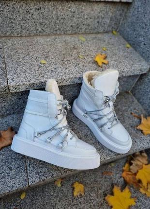 Зимние ботинки на меху р36-41 сапоги угги кеды хайтопы1 фото