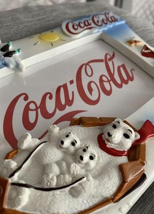 Вінтажна новорічна фоторамка  coca-cola handmade6 фото