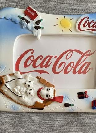 Вінтажна новорічна фоторамка  coca-cola handmade4 фото