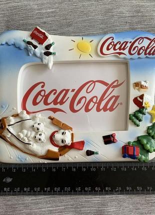 Вінтажна новорічна фоторамка  coca-cola handmade3 фото