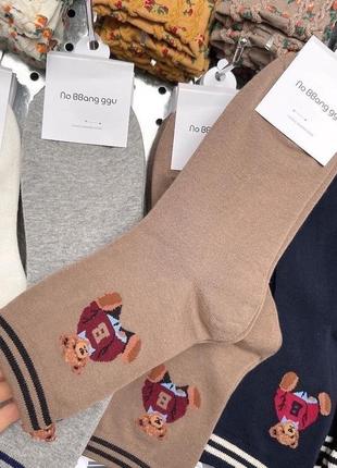 Носки шкарпетки в стилі polo ralph lauren з ведмедиками6 фото