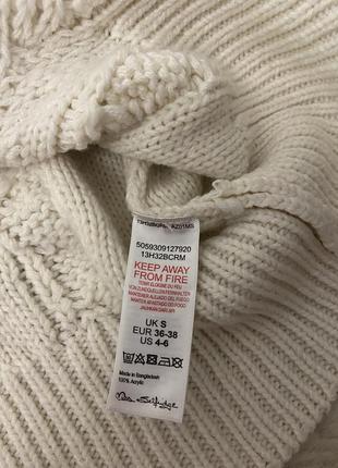Женский вязаный удлинённый свитер5 фото