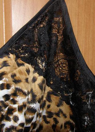 Топ леопардовый в бельевом стиле lipsy london, оригинал. размер м.2 фото