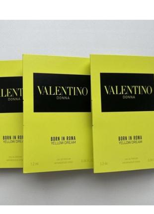Парфюмированная вода (пробник) valentino conna born in roma yellow dream 1.2 мл3 фото