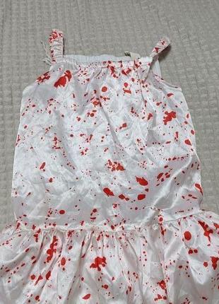 Карнавальне плаття біле в крові, вбивця 12-13, 13-14 років3 фото