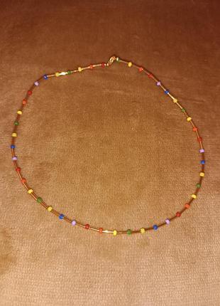 Колье чокер из бисера 3