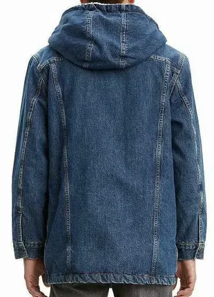 Куртка джинсова шерпа чоловіча levis denim sherpa3 фото