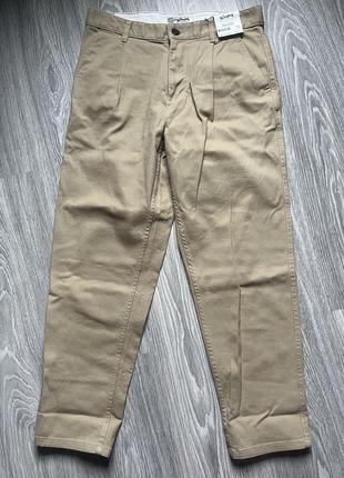 Нові чоловічі брюки штани прямі primark chinos relaxed tapered7 фото