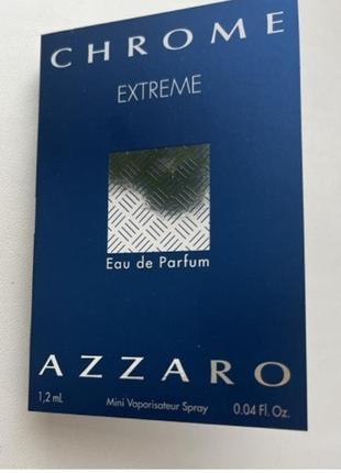 Парфюмированная вода (пробник) azzaro chrome extreme 1.2 мл