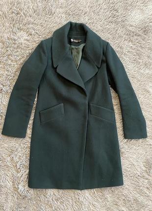 Темно зелене пальто roman fashion