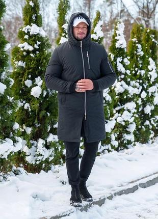 Парка, куртка, пальто зима с капюшоном и карманами. на тенсулейте s-xxl3 фото