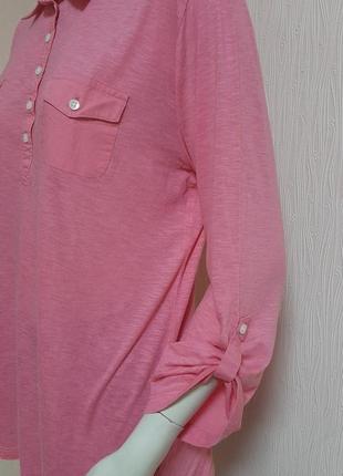 Шикарная рубашка поло розового цвета napapijri made in india, 💯 оригинал, молниеносная отправка5 фото