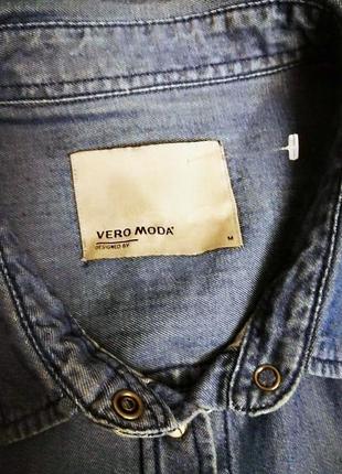 Качественная коттоновая рубашка известного бренда из данных vero moda.5 фото