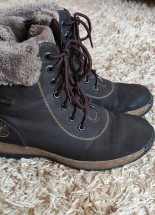Ботинки женские, ботинки зимние натуральный нубук (кожа),37-38,5р9 фото
