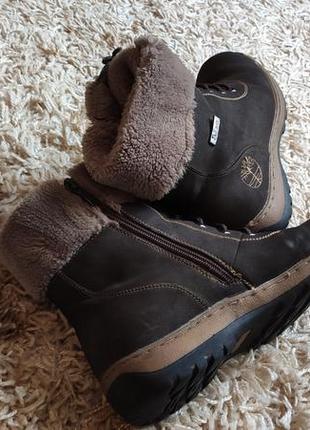 Ботинки женские, ботинки зимние натуральный нубук (кожа),37-38,5р8 фото