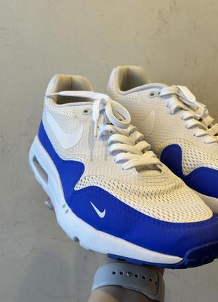 Мужские nike air max 1 ultra essential "blue/white" 47 размер