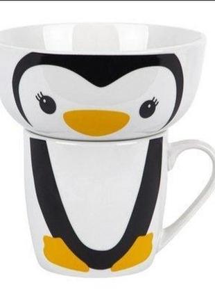 Дитячий набір посуду limited edition happy penguin yf6013 2 предмети

.2 фото