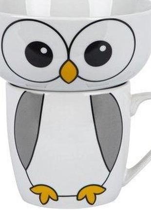 Дитячий набір посуду limited edition happy owl yf6014 2 предмети3 фото