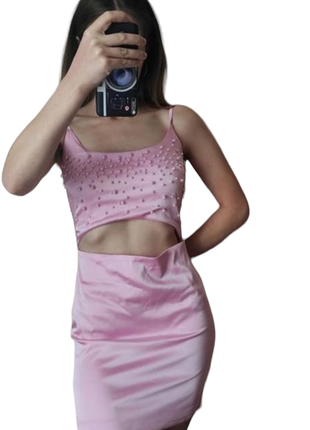 Платье женское, платье розовое бренда missguided1 фото