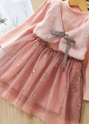 Тепла сукня для дівчинки розмір 116.