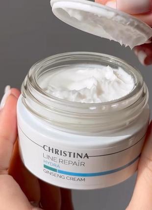 Акцiя christina line repair hydra giseng cream живильний крем для обличчя женьшень з вітаміном с