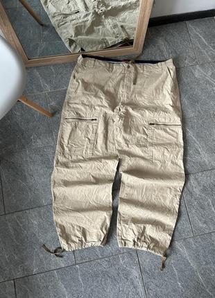 Карго штаны мультипокет брюки прямые на утяжках tommy hilfiger