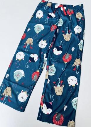 Пижамные штаны новогодний принт