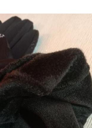 Черные мужские перчатки термо непромокаемые перчатки8 фото