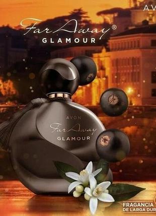 Жіноча парфумована вода avon far away glamour, 50мл