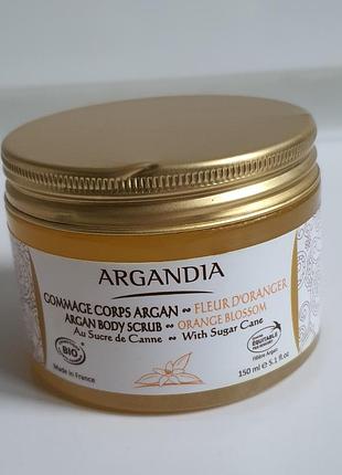 Скраб для тіла argan body scrub orange blossom