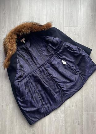 Неймовірно гарне пальто зимове з хутром з коміром2 фото
