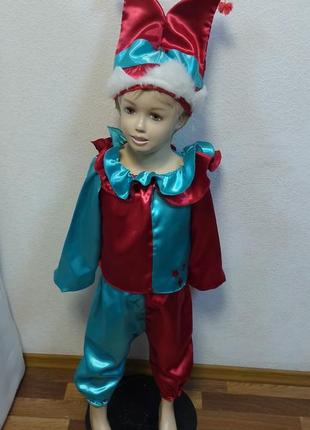 Дитячий карнавальний костюм"скоморох".1 фото