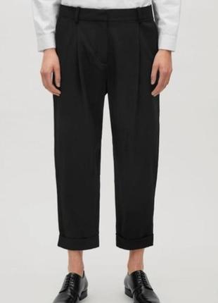 Шерстяные 100 % wool черные брюки с карманами cos3 фото