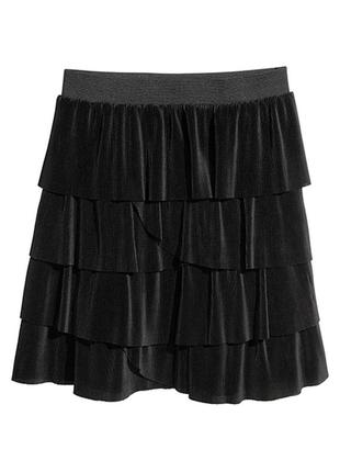 Оригинальная многоярусная юбка от бренда h&m 0575072001 разм. m3 фото