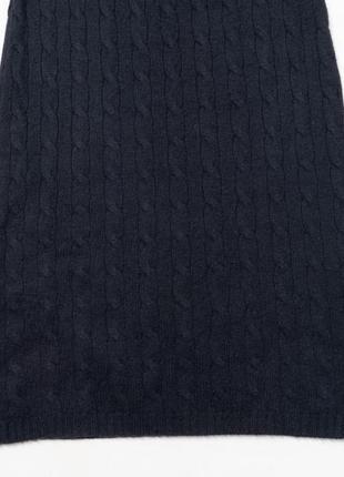 Ralph lauren black &gt; cashmere cable knit sweater dress платья4 фото